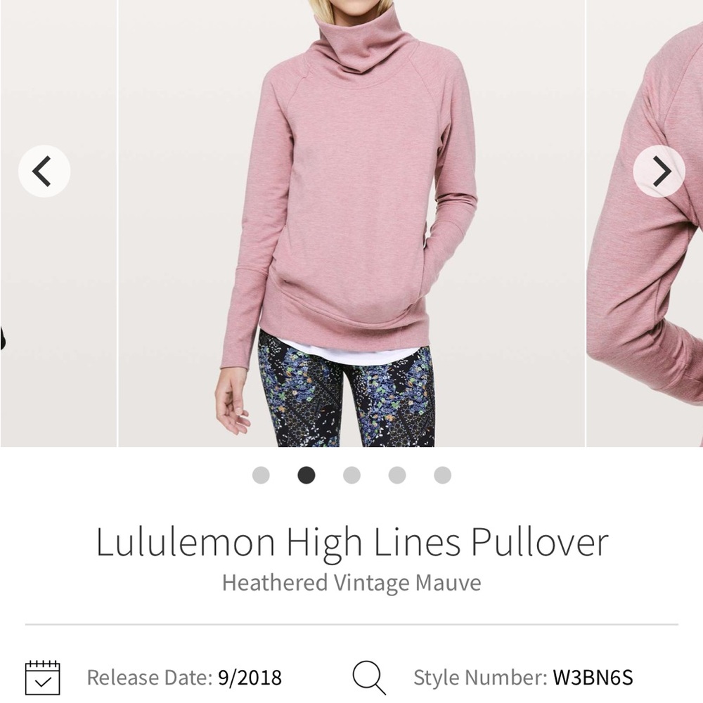 Lululemon High Lines Pullover